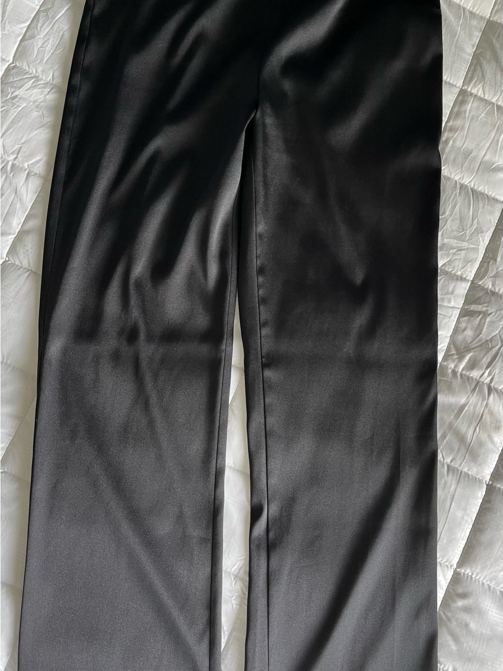 Roz & Ali women’s Black Satin Dress Trousers